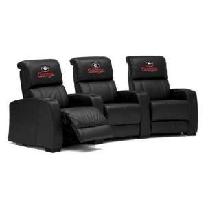   UGA Bulldogs Leather Theater Seating/Chair 3pc
