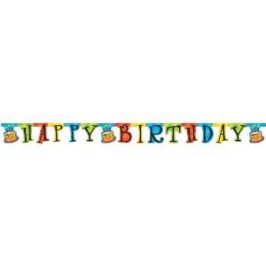  Cake Celebration Happy Birthday Banner (1 per package 