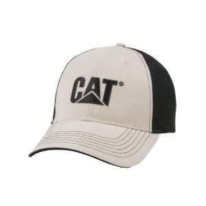  Caterpillar CAT Black/Khaki Cotton Twill Cap Everything 