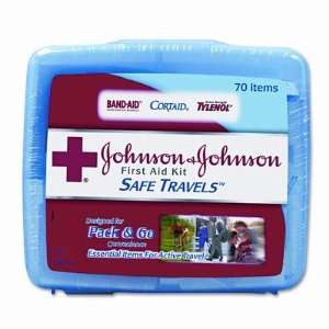  BAND AID JOJ8274 Portable Travel First Aid Kit, 70 Pieces 