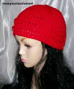 NWT Red Twilight Bella Swan INSPIRED crochet beanie hat  