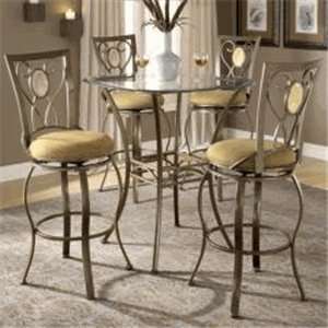   Piece Bar Height Bistro Table Set with Oval Stools Furniture & Decor
