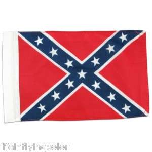 CONFEDERATE REBEL MOTORCYCLE FLAG 6X9 NEW DOUBLE SIDED  