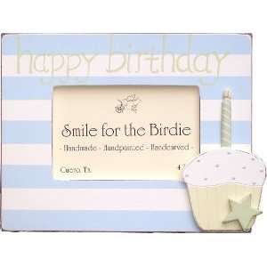  Happy Birthday Blue Cupcake Picture Frame Smile for the 