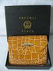 Vecceli Italy Wallet Crocodile Pattern Made in Italy New in Box