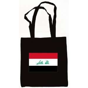  Iraq, Iraqi Flag Tote Bag Black 