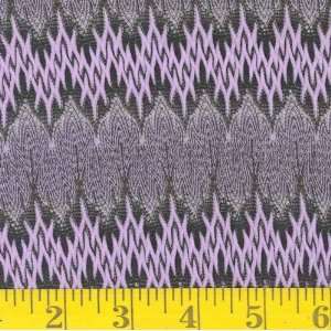  56 Wide Stretch Lace Flicker Lavender/Black Fabric By 