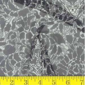   Lace Print Black/Ivory Fabric By The Yard Arts, Crafts & Sewing