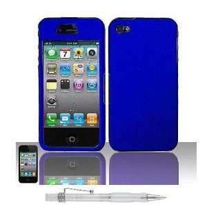  BLUE RUBBERIZED PLAIN Design Protector Hard Cover Phone 