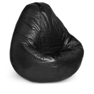  Elite Products Black Vinyl Kids Bean Bag Chair Furniture 