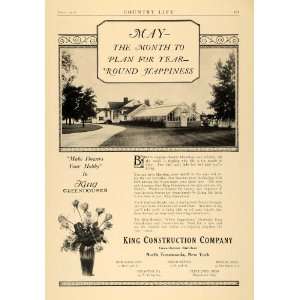  1926 Ad King Construction Greenhouse Conservatory Roses 