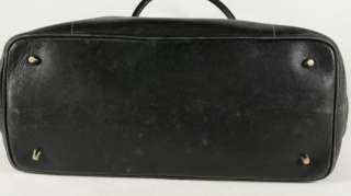 Coach Black Leather Tote Shopper Carry All Shoulder Bag Handbag Purse 