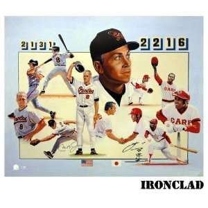   Signed Lithograph 22x27 ONLY ICA Authenticated   Autographed MLB Art