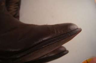 Sanders Brown Leather 10.5 D Mens Western Boots  