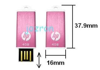 HP v135p 4GB 4G USB Flash Pen Drive Memory Disk Pink  