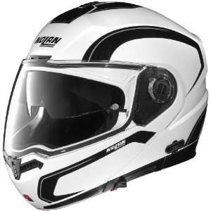 Nolan N104 Modular Graphics Helmet, Action White/Silver/Black, Primary 