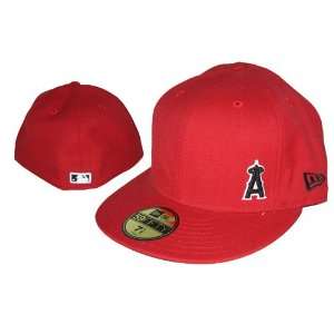  New Era Custom Anaheim Angels Fitted Cap   Flawless Red 