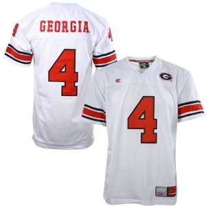  Georgia Bulldogs #4 White Youth Official Zone Jersey 