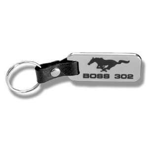 Boss 302 Key Chain (Chrome with Leather Strap)