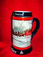 Budweiser An American Tradition 1990 Beer Stein  