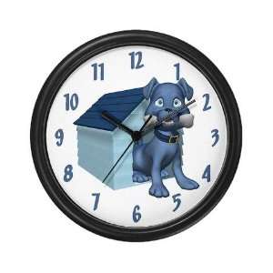  Big Blue Dog Pets Wall Clock by 