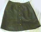 thakoon green button front silk cotton skirt pristi $ 179