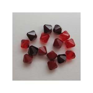    Swarovski Elements Bicone 6mm Beads Red Mix Arts, Crafts & Sewing