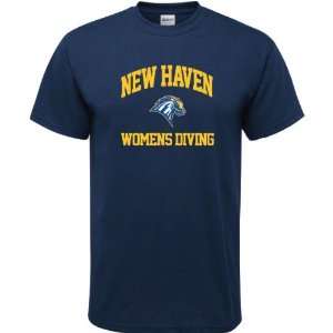 New Haven Chargers Navy Womens Diving Arch T Shirt