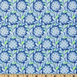   Bloomsbury Sunflower Blue Fabric By The Yard Arts, Crafts & Sewing