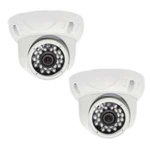 White CCTV 1/3 Sony CCD Dome Indoor Surveillance Security Camera 
