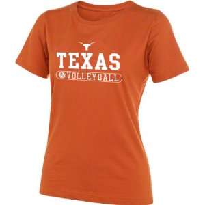  Texas Longhorns Womens Dark Orange Volleyball T Shirt 