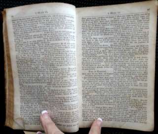 1850 antique DIE BIBEL GERMAN BIBLE cooney★  
