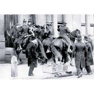  Vintage Art Police On Horseback, Philadelphia, PA   08500 