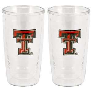 Tervis Tumbler Drinkware   Set of 2   Texas Tech Red Raiders 16 oz 