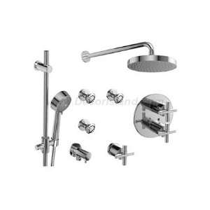   system with hand shower rail 3 body jets and shower head KIT#642PATM+C