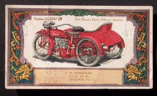 1910s? Indian Big Chief Motorcycle Sidecar Lebanon PA  