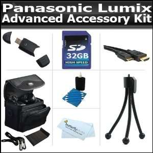 32GB Starter Accessory Kit For Panasonic Lumix DMC GH2 DMC G10, DMC G1 