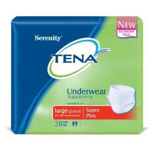 Tena Serenity Underware, Super Plus, Large, 28 Count Packages