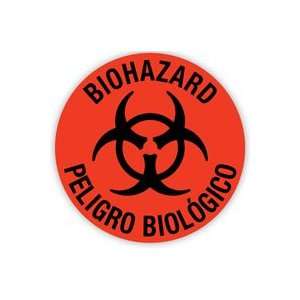 LDNCTL1440C Label Biohazard Red Fluorescnt 2D 500 Per Roll by Office 
