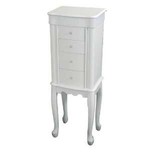  Mele & Co. 0087811 Alexis Jewelry Armoire in Eggshell 