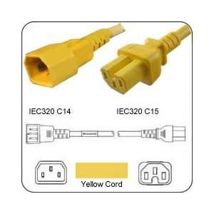  PowerFig PFC1414C1572Y AC Power Cord IEC 60320 C14 Plug to 