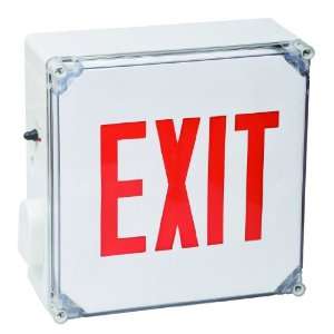 Wet Location LED Exit Sign Battery Backup Units Red