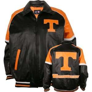  Tennessee Volunteers Varsity Faux Leather Jacket Sports 