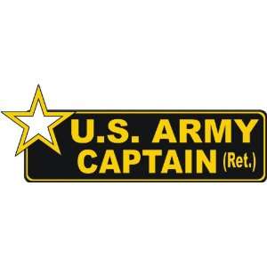  United States Army Retired Captain Bumper Sticker Decal 9 