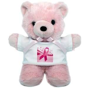  Teddy Bear Pink Cancer Pink Ribbon Waves 