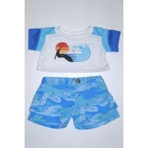 Wave Camo Surfer Outfit Teddy Bear Clothes Fit 14   18 Build a bear 