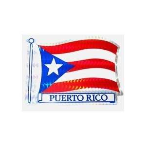  Puerto Rican Flag Metallic Sticker 