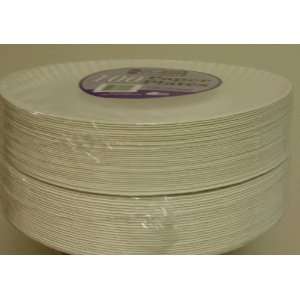  Disposable Paper Plates, Bulk Pack   White, 9   200 Ct 