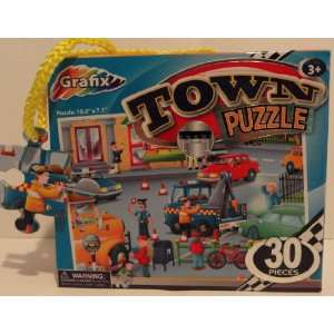 Grafix 30 Piece Town Puzzle Toys & Games