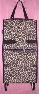 LUGGAGE Carry On PULL Behind Along LEOPARD TRAVEL BAG  